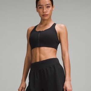 lululemon Energy zip-front bra | black | 32DD